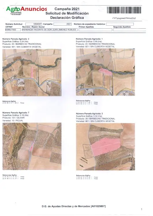 Venta  de Finca de secano y regadio en Granada