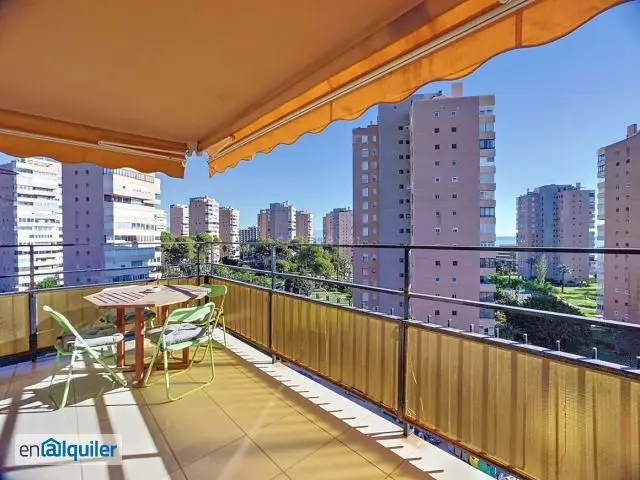 Alquiler piso amueblado terraza Playamar