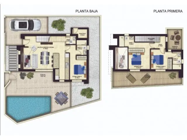 Villa en Venta Benijofar Alicante Moderna 3 Dormitorios Piscina Privada