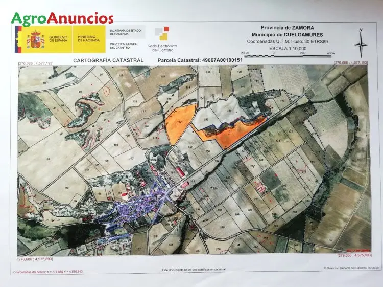 Venta  de Fincas rústicas de cultivo de secano en Zamora