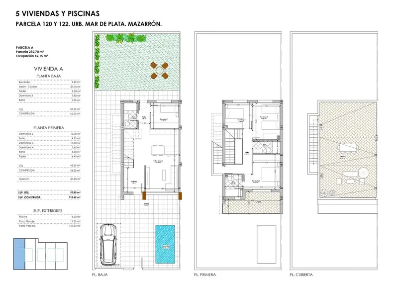 Villas Antinas Puerto de Mazarron: Casas Pareadas de Lujo