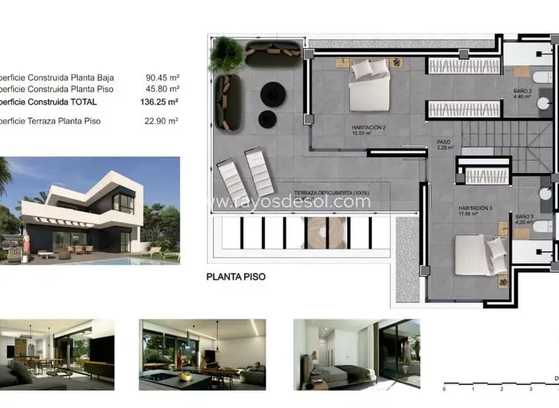 Villas de Lujo en Rojales: 3 Dormitorios, Piscina Privada
