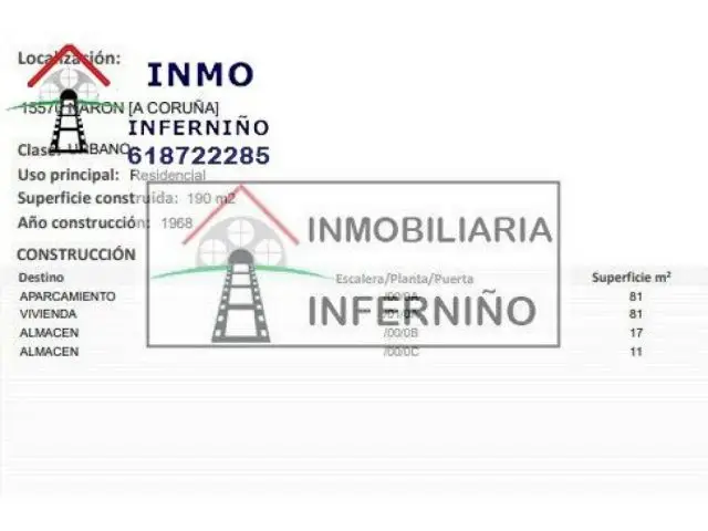 Casa en Venta en Naron 180m2 Perfecta para Reformar