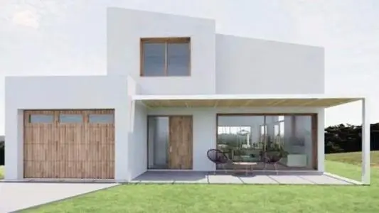 Casa Moderna en Parcela Plana 990m²