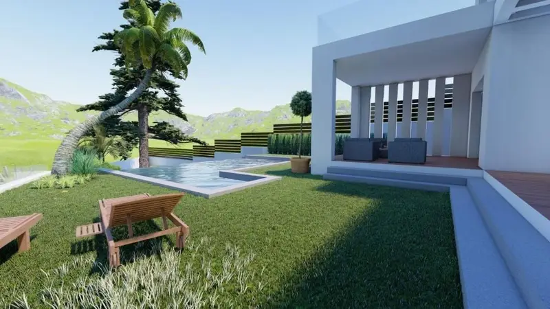 Terreno en Venta Coin Chalet Moderno 4 Dormitorios Piscina
