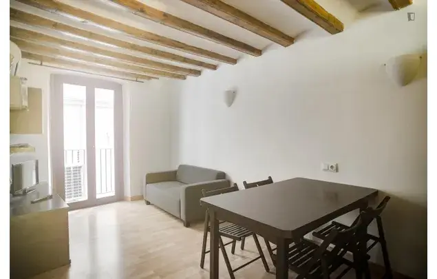 Estudio con Balcón en Barcelona Alquiler 3-24 Meses