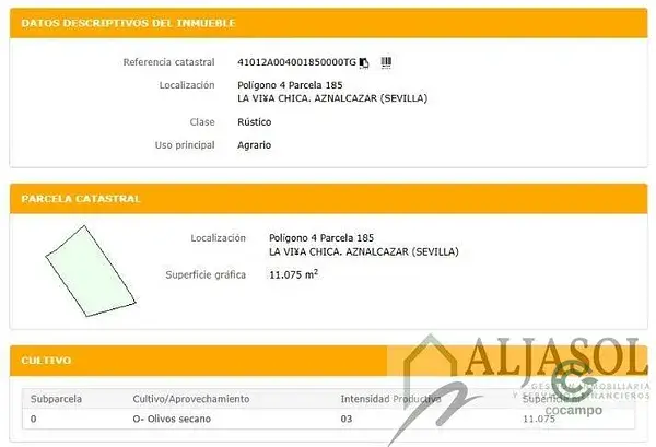 Finca Rustica 11075m2 Sevilla Aznalcazar