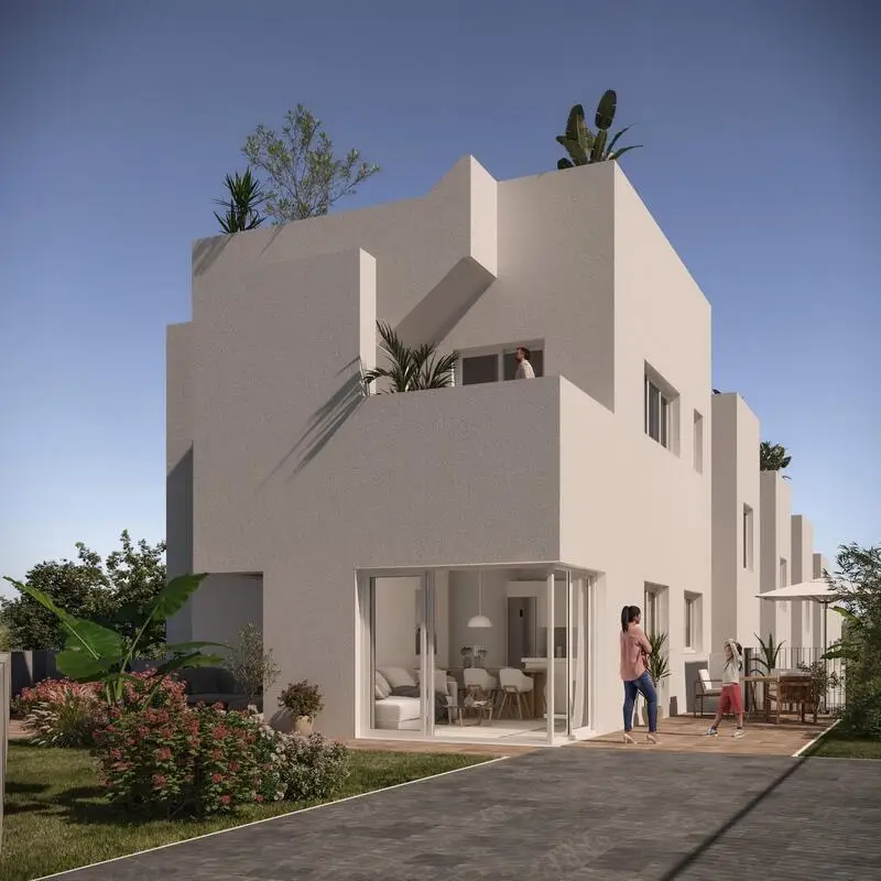 Adosados en Monforte del Cid con Jardin y Piscina