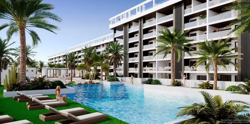 Apartamento 2 Dormitorios Torrevieja Cerca Playa Piscina Gimnasio