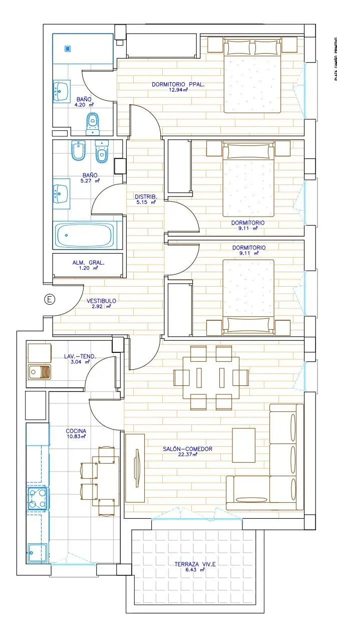 Venta Piso 3 Habitaciones Fontiñas Lugo