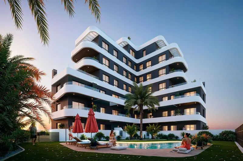 Venta de piso con piscina en Guardamar del Segura