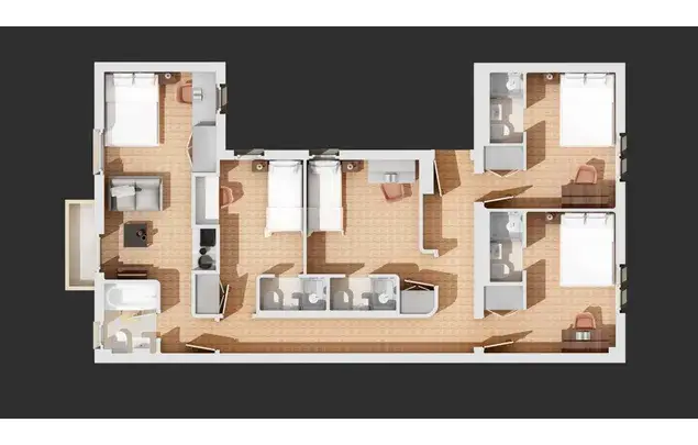 Habitaci	ón 542m	² Madrid Alquiler Larga Temporada