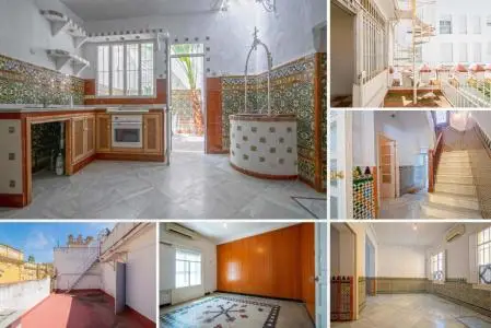 Casa Sevillana Centro Historico 195m2 3 Plantas Patio Terrazas