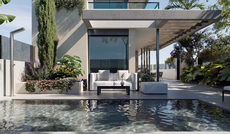 Villa en Venta 3 Dormitorios Piscina Privada Jardin Costa Calida