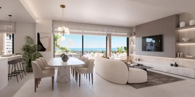Atico en Los Monteros con vistas al mar