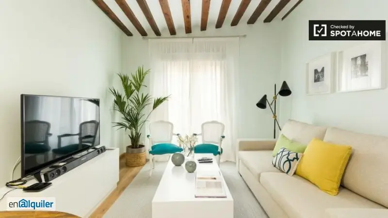 Apartamento 2 Dormitorios Madrid Centro Aire Acondicionado Balcón