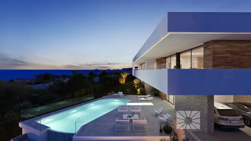Villa de Lujo en Cumbre del Sol con Vistas al Mar