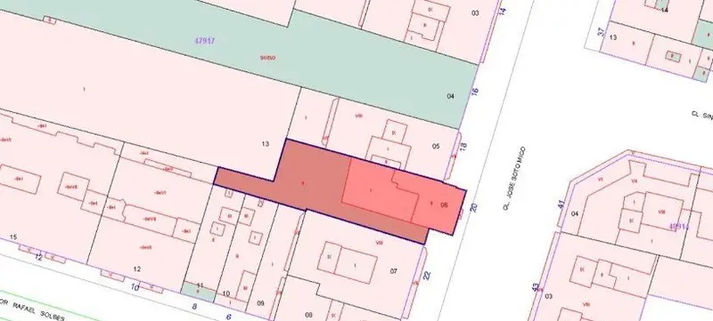 Venta Terreno Residencial en Valencia 210m2 Edificabilidad 2043m2