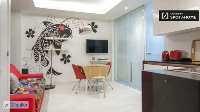 Apartamento 1 Dormitorio Chueca Madrid Amueblado Aire Acondicionado