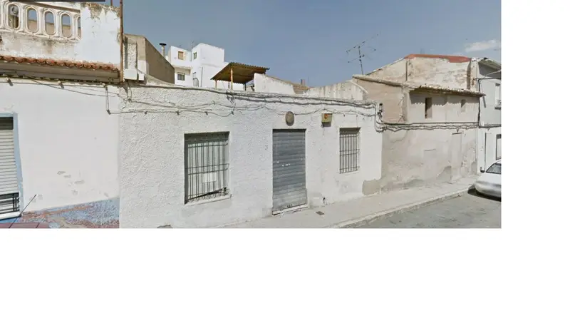 Venta Solar en Centro Aspe Dos Casas Fachada Calle Baritono Luis Almodovar
