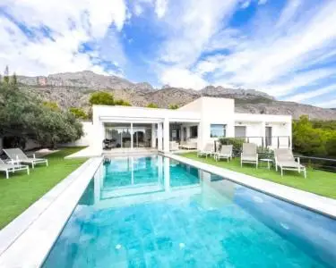 Casa Chalet Lujo Altea 5 Dormitorios Piscina Infinita