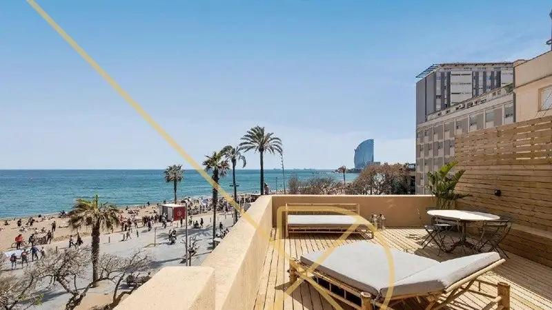 Casa Barceloneta con Vistas al Mar y Terraza Privada