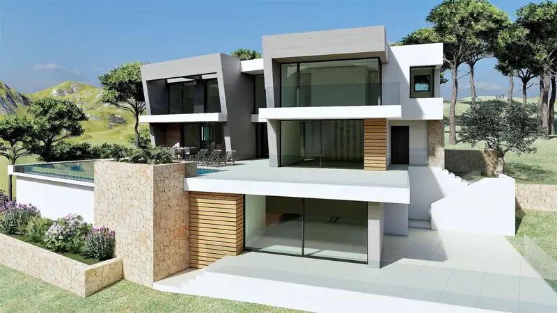 Villa Lujo 3 Dormitorios Cumbre del Sol Vistas al Mar Piscina Privada