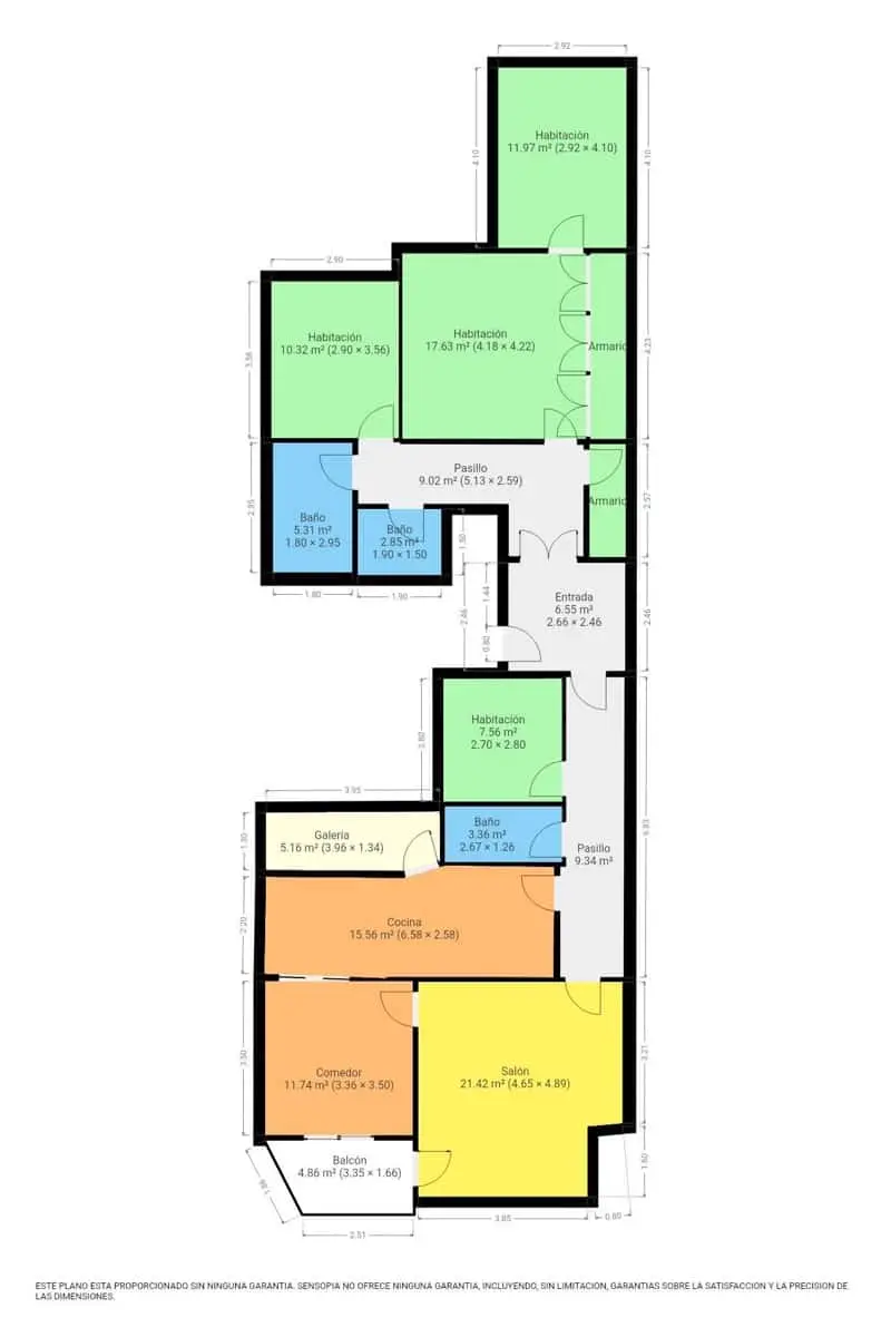Piso en venta en Cartagena centro: 4 dormitorios, 2 baños, amplio y luminoso
