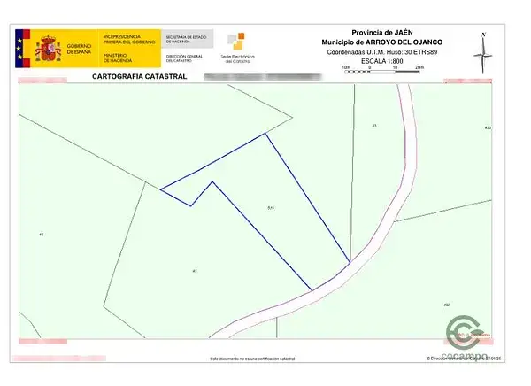 Parcela en Venta Arroyo del Ojanco 09064ha