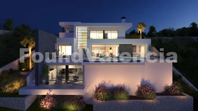 Villa Moderna en Cumbre del Sol con Vistas al Mar