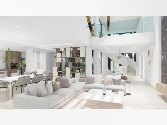 Terreno con Proyecto Chalet de Lujo en Las Chapas Marbella
