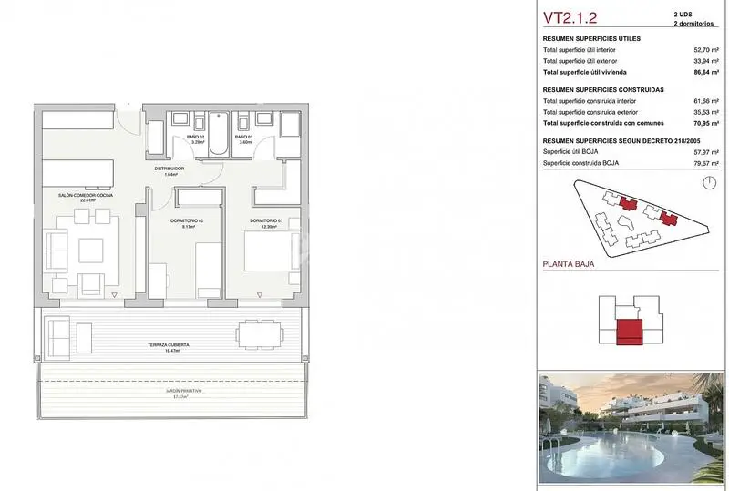 2 Cuarto Apartamento en venta
Torre del Mar, Málaga