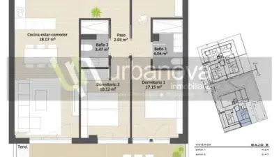 Apartamento en Venta Valdegastea 2 Dormitorios Terraza Garaje