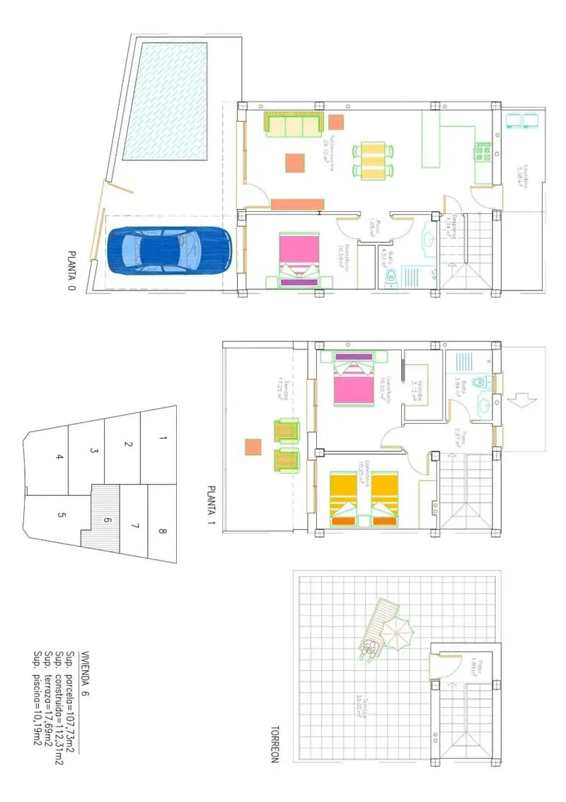 Pareados en Venta San Pedro del Pinatar con Piscina Privada