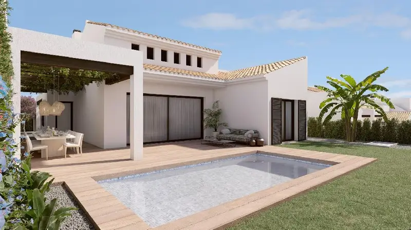 Villa en Algorfa con Jardin y Piscina - 3 Dormitorios