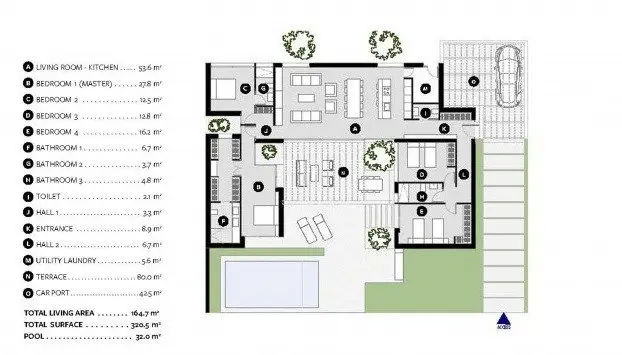 VILLAS DE OBRA NUEVA EN ALTOANA GOLF RESORT, MURCIA