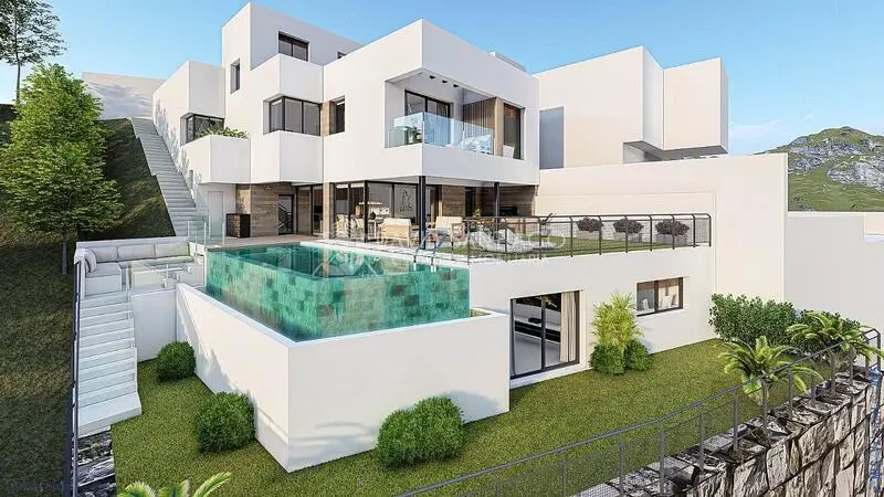 Villa Moderna en Nerja con Vistas al Mar 4 Dormitorios Piscina Infinity