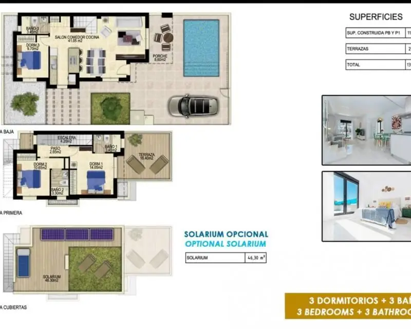 Villa de Lujo 3 Dormitorios Vistabella Golf Orihuela Costa