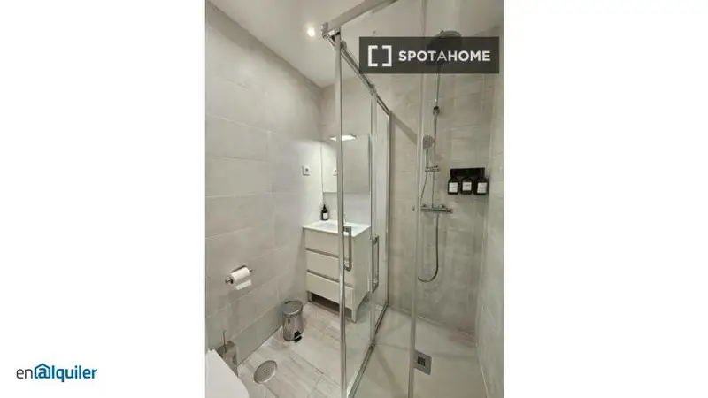 Estudio Amueblado en Madrid con Patio