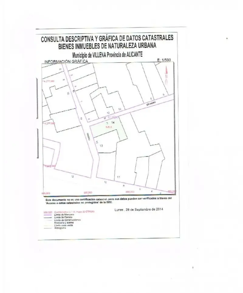 Solar en Venta Centro Villena Proyecto Vivienda 2 3 Alturas