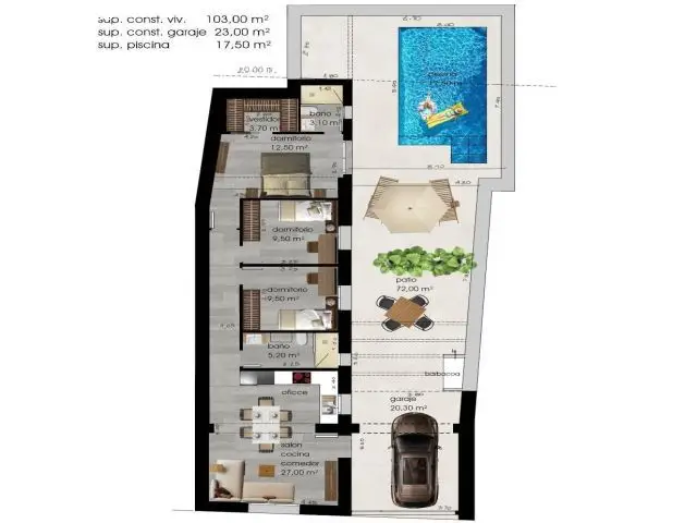 Casa Pueblo Tomelloso 4 Dormitorios 2 Patios Garaje Reforma