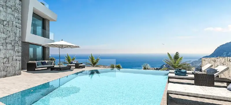 Villa Lujo Vistas Mar Oltamar Calpe Piscina Infinity