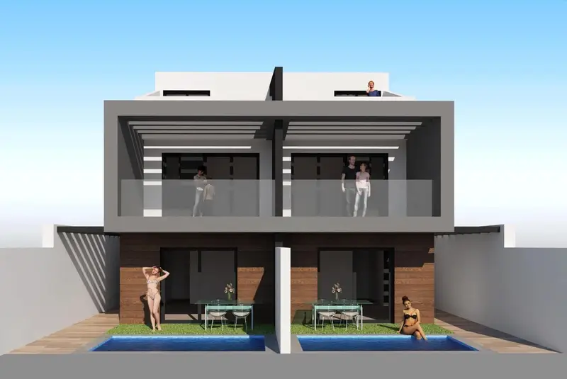 Villas Adosadas en Santiago de la Ribera Murcia