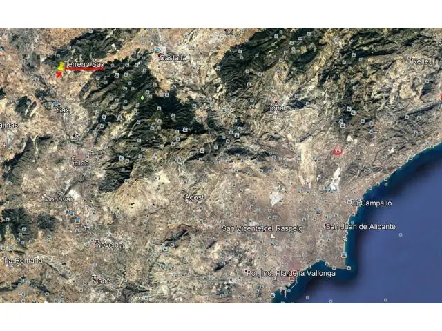 Parcela en Venta Sax Alicante 15000m2