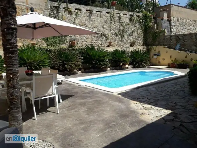 Alquiler Casa Garaje Els Pins Chalet con Piscina y Vistas al Mar