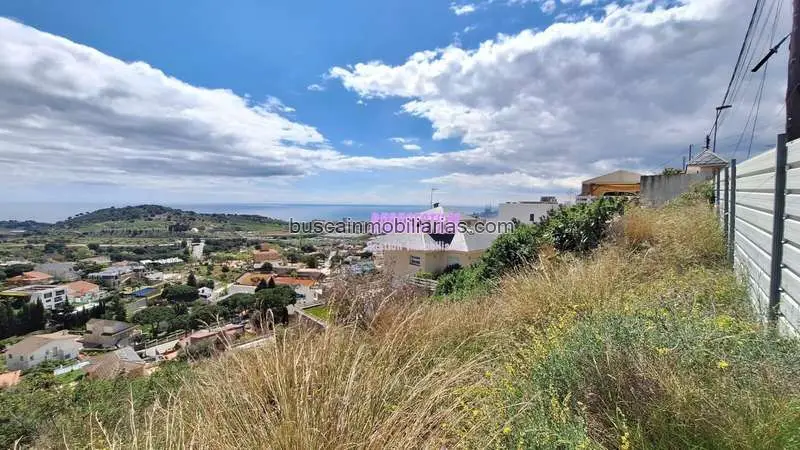 Parcela en Venta Badalona Mas Ram 1400m2 Vistas al Mar
