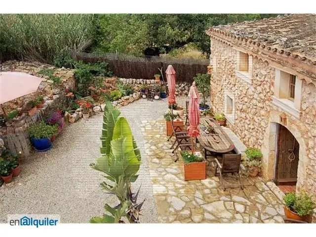 Alquiler Casa Rustica Sineu 3 Dormitorios Terraza Jardin