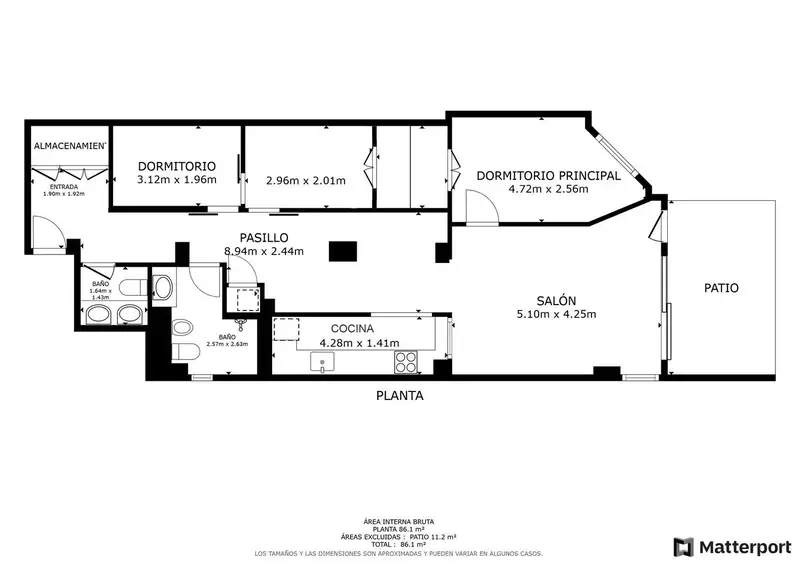 Apartamento en venta Eixample Sant Antoni 87m2