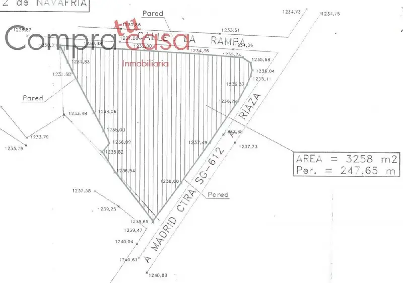 Venta Terreno en Navafría - 3258m2 - Ideal Chalets y Pareados
