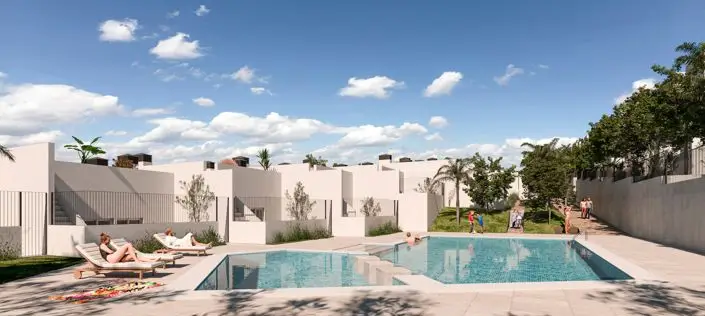 Villa de Lujo 3 Dormitorios Campo de Golf Piscina Adosado